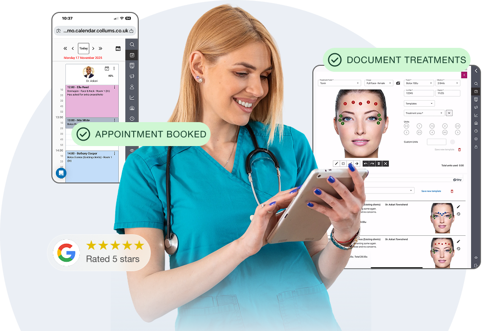 Aesthetic clinic management software